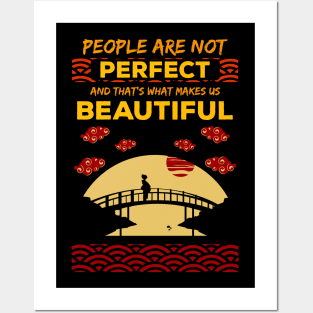 People are not perfect and thats what makes us beautiful recolor 9 Posters and Art